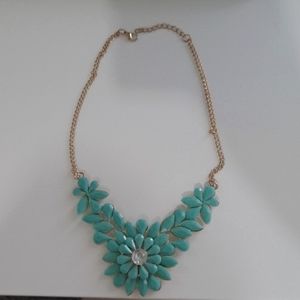 Statement Necklace -Teal/Aqua